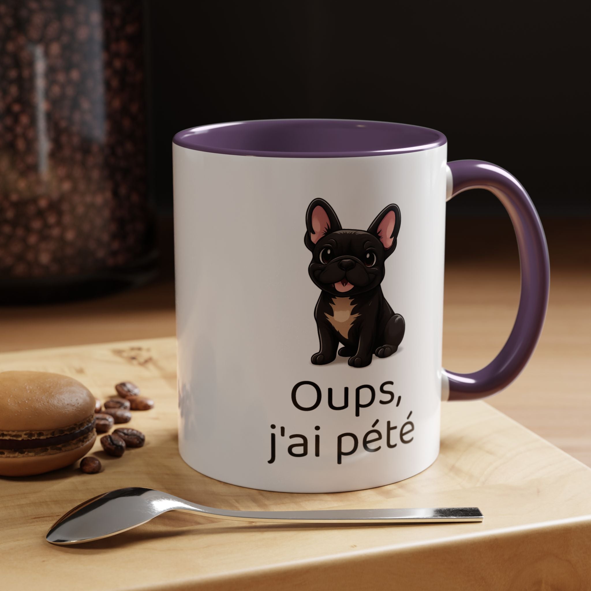 Mug Bouledogue Français — "Oups, j'ai pété"