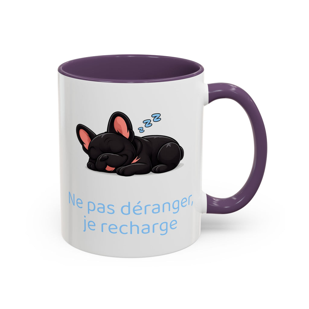 Ne pas déranger, je recharge — Mug bouledogue Français