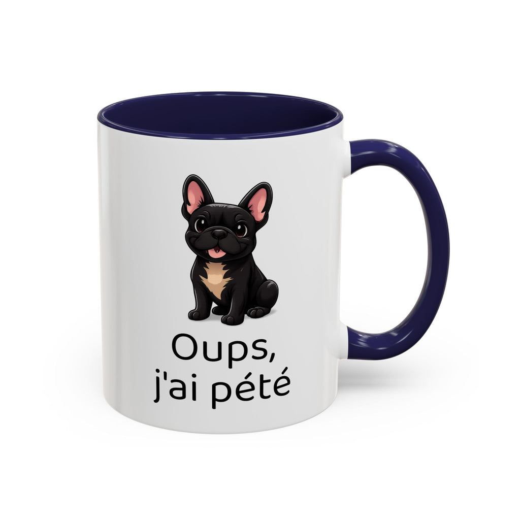 Mug Bouledogue Français — "Oups, j'ai pété"