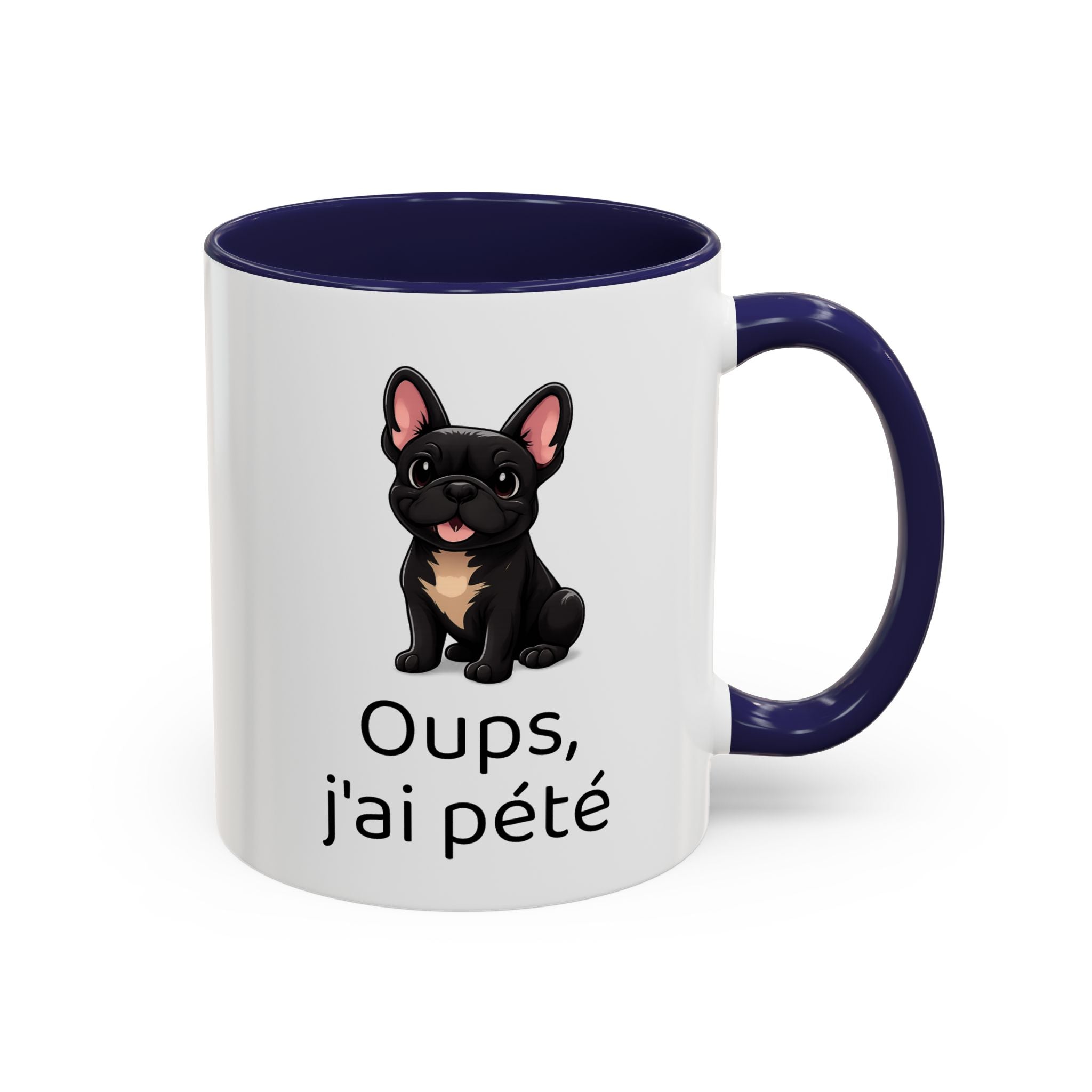 Mug Bouledogue Français — "Oups, j'ai pété"