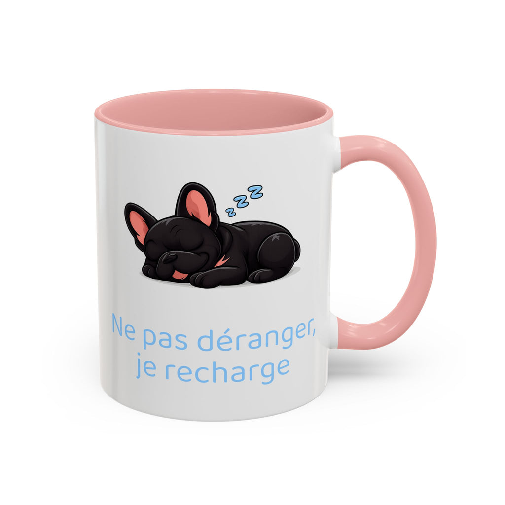 Ne pas déranger, je recharge — Mug bouledogue Français