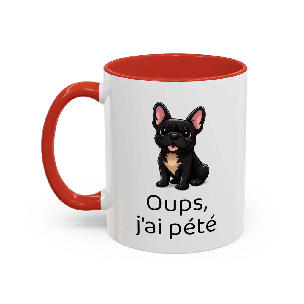 Mug Bouledogue Français — "Oups, j'ai pété"
