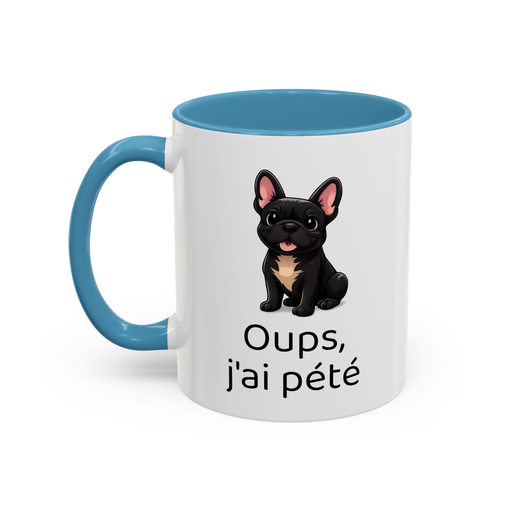 Mug Bouledogue Français — "Oups, j'ai pété"