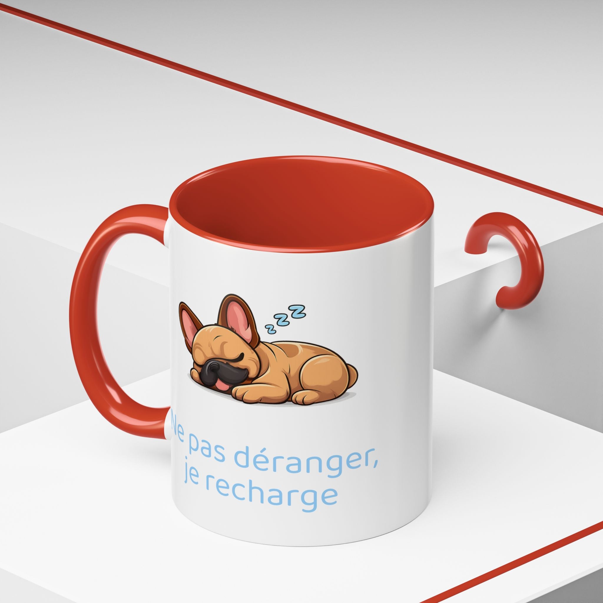 Ne pas déranger, je recharge mug - Bouledogue Français