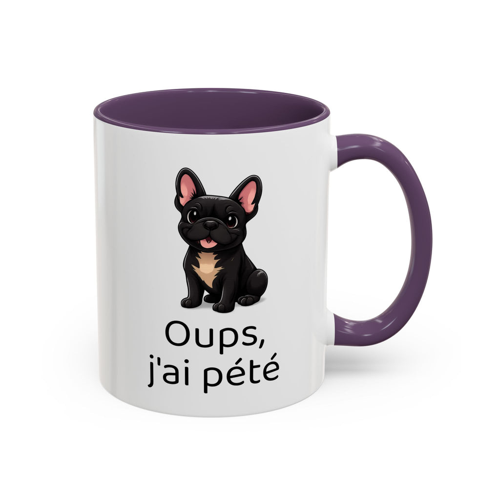 Mug Bouledogue Français — "Oups, j'ai pété"