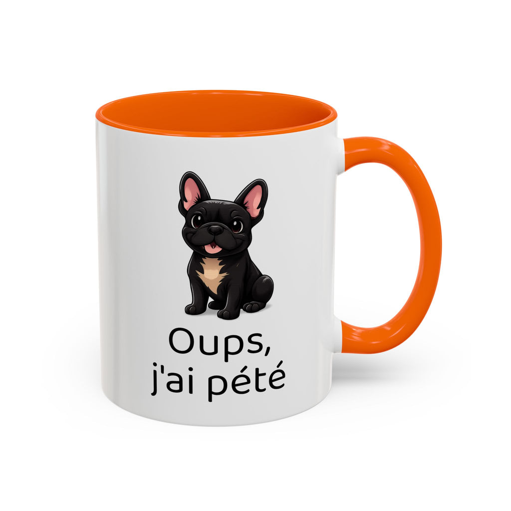 Mug Bouledogue Français — "Oups, j'ai pété"