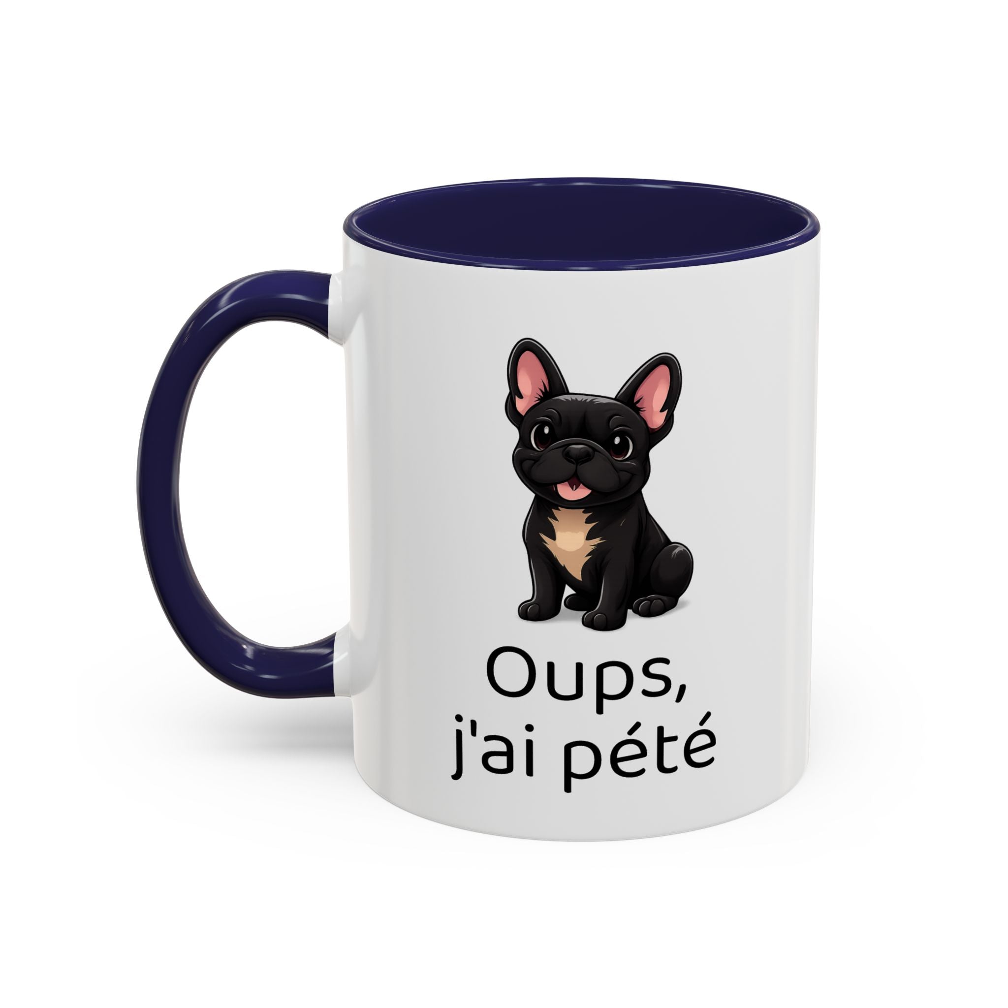 Mug Bouledogue Français — "Oups, j'ai pété"
