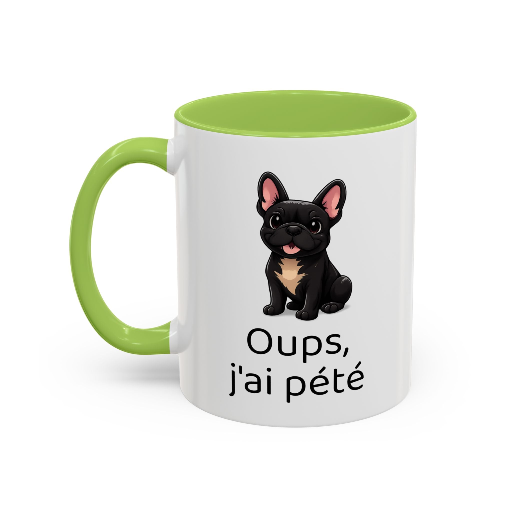 Mug Bouledogue Français — "Oups, j'ai pété"