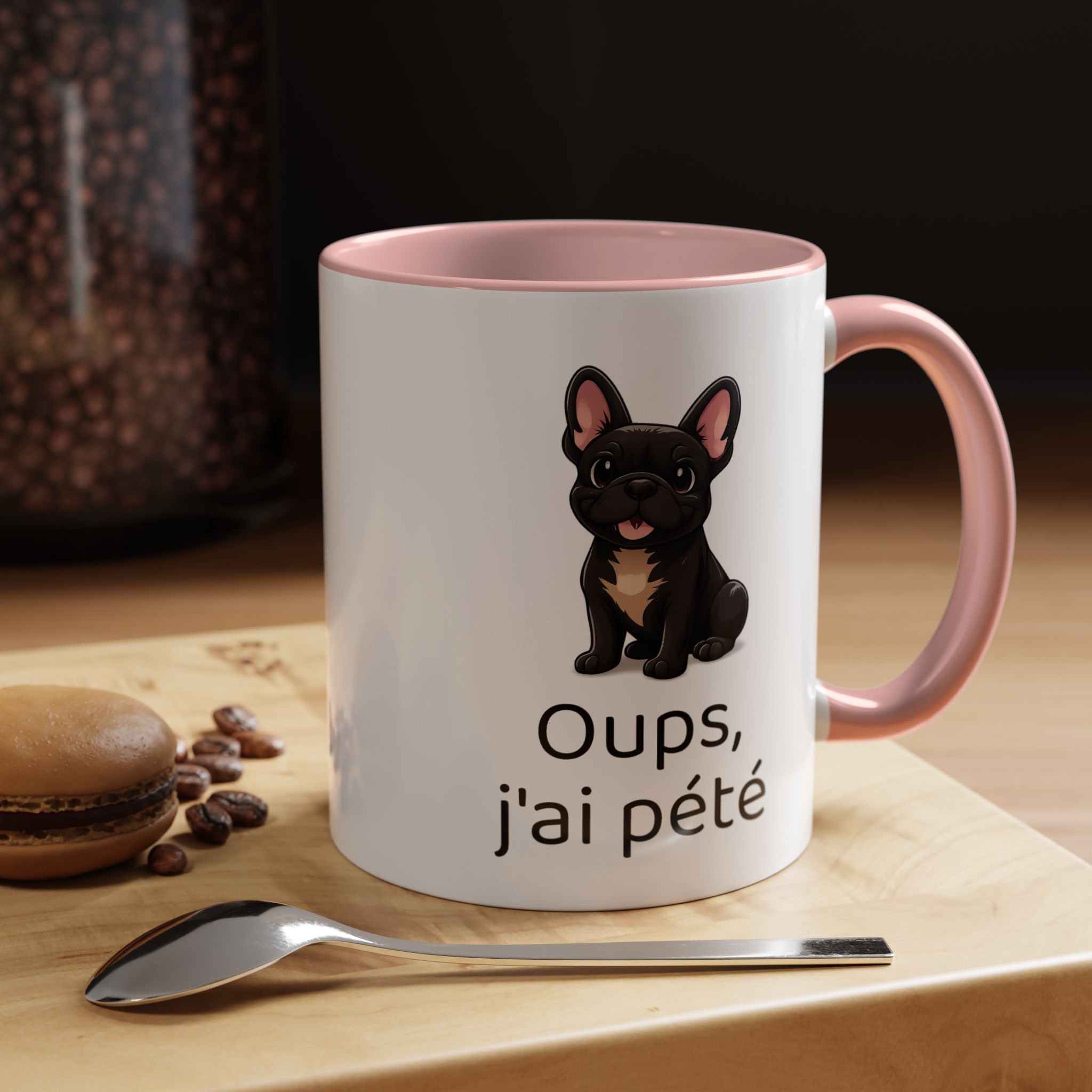 Mug Bouledogue Français — "Oups, j'ai pété"