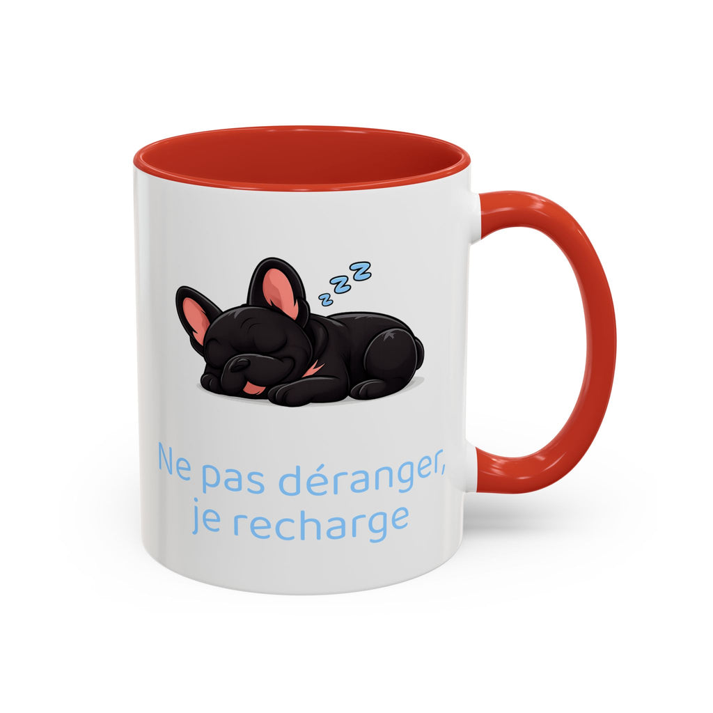 Ne pas déranger, je recharge — Mug bouledogue Français
