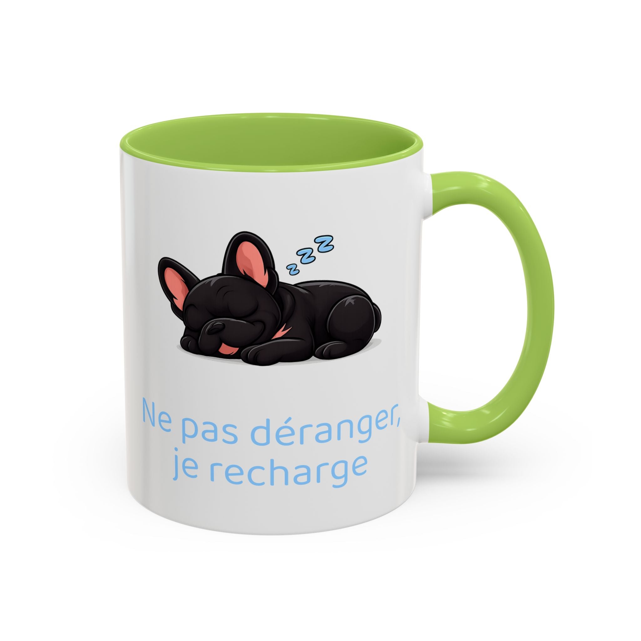 Ne pas déranger, je recharge — Mug bouledogue Français