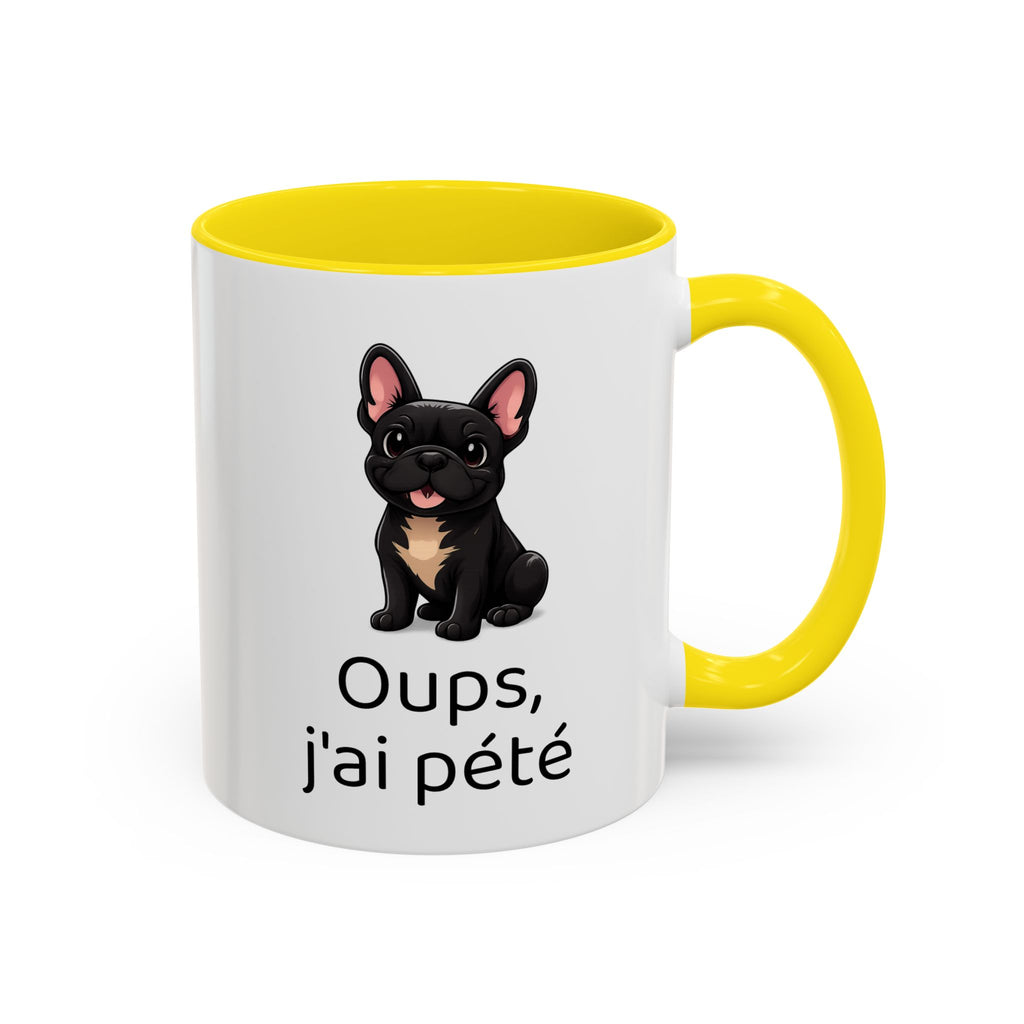 Mug Bouledogue Français — "Oups, j'ai pété"