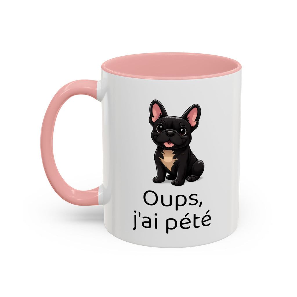 Mug Bouledogue Français — "Oups, j'ai pété"