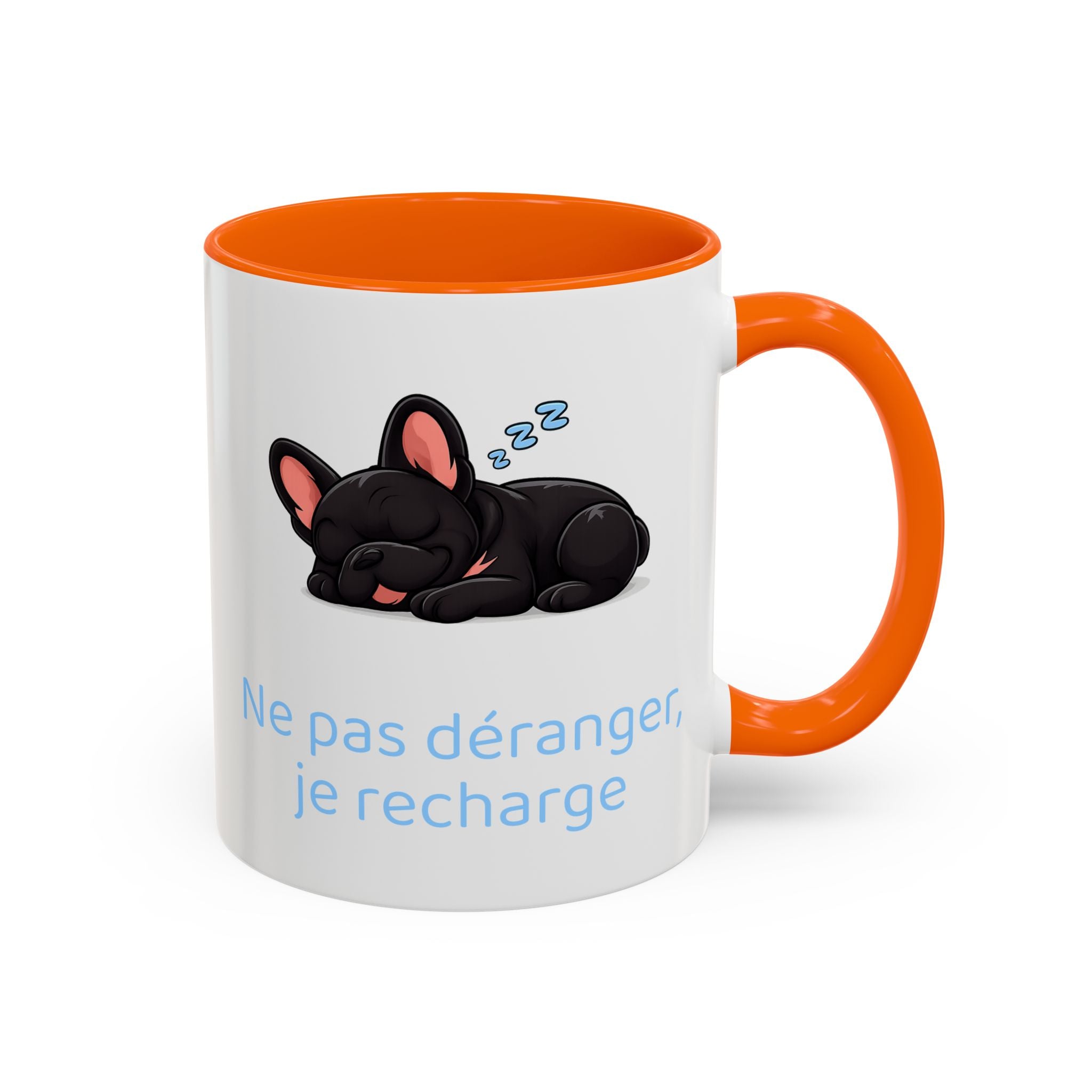 Ne pas déranger, je recharge — Mug bouledogue Français