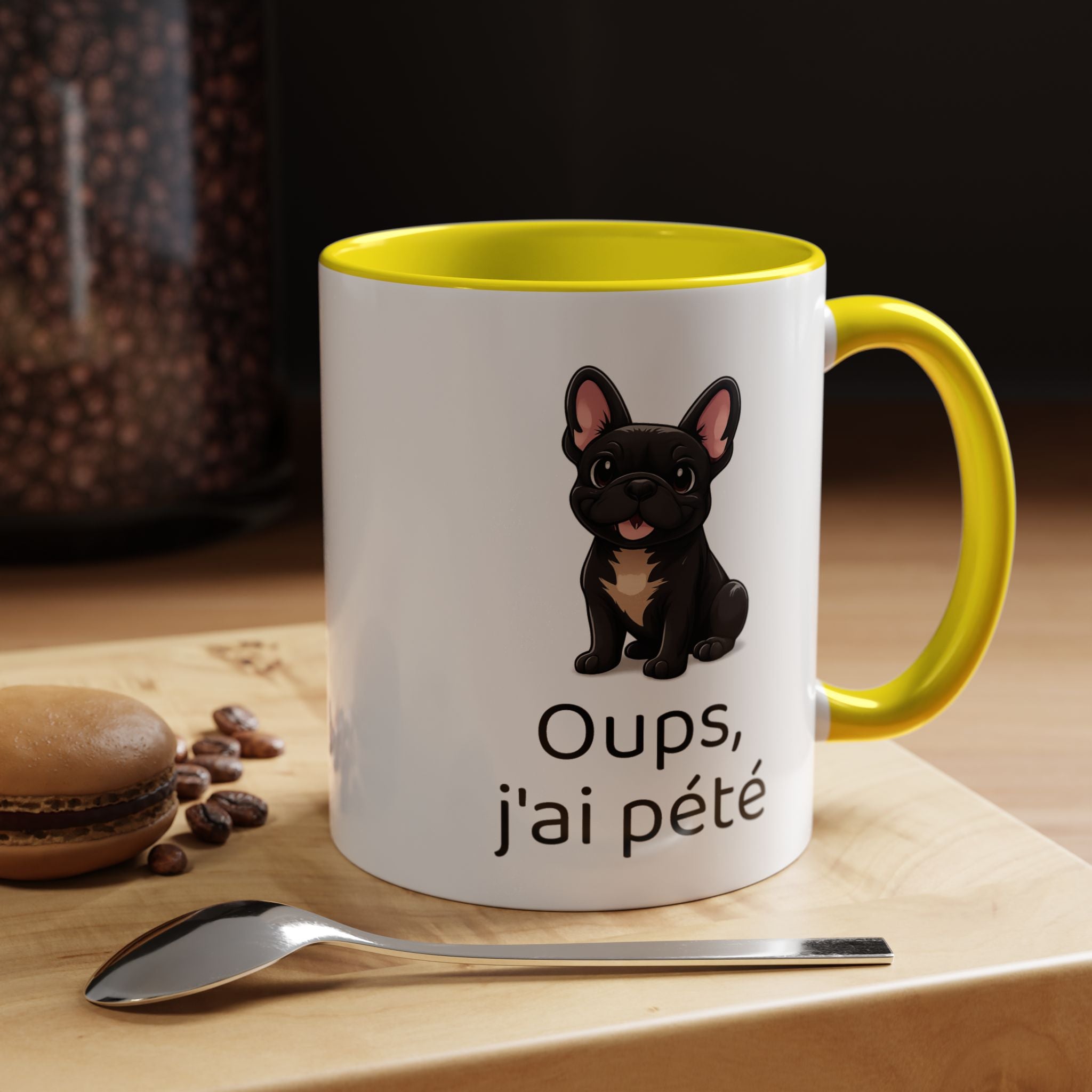 Mug Bouledogue Français — "Oups, j'ai pété"
