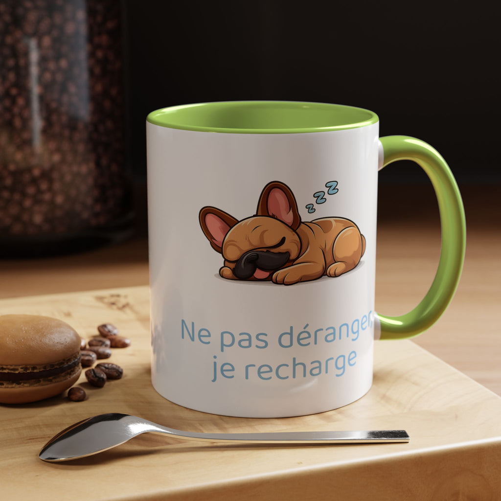 Ne pas déranger, je recharge mug - Bouledogue Français