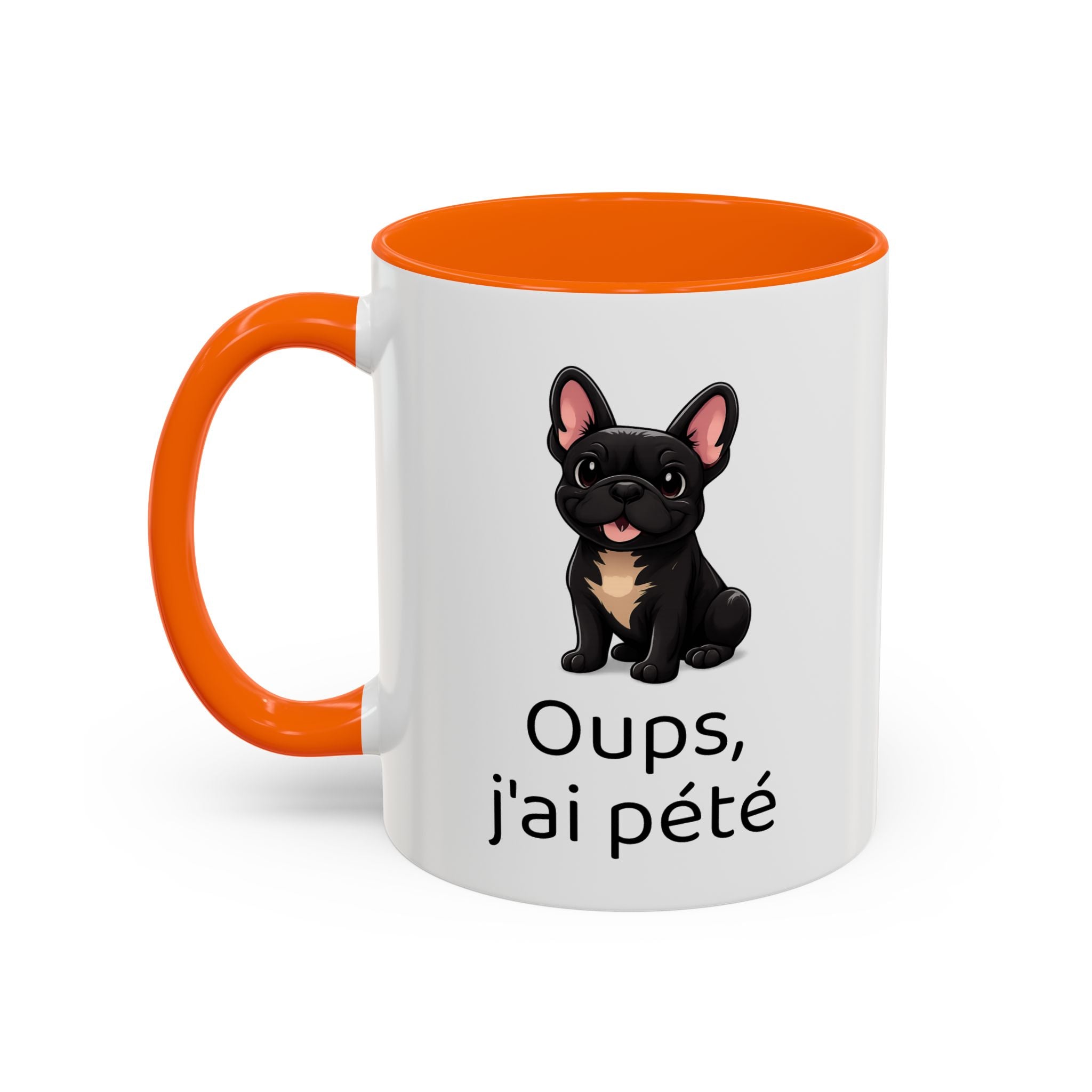 Mug Bouledogue Français — "Oups, j'ai pété"