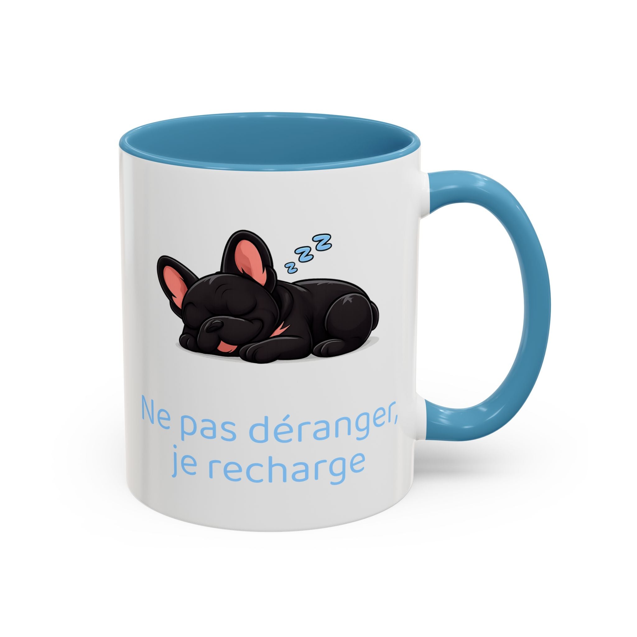 Ne pas déranger, je recharge — Mug bouledogue Français