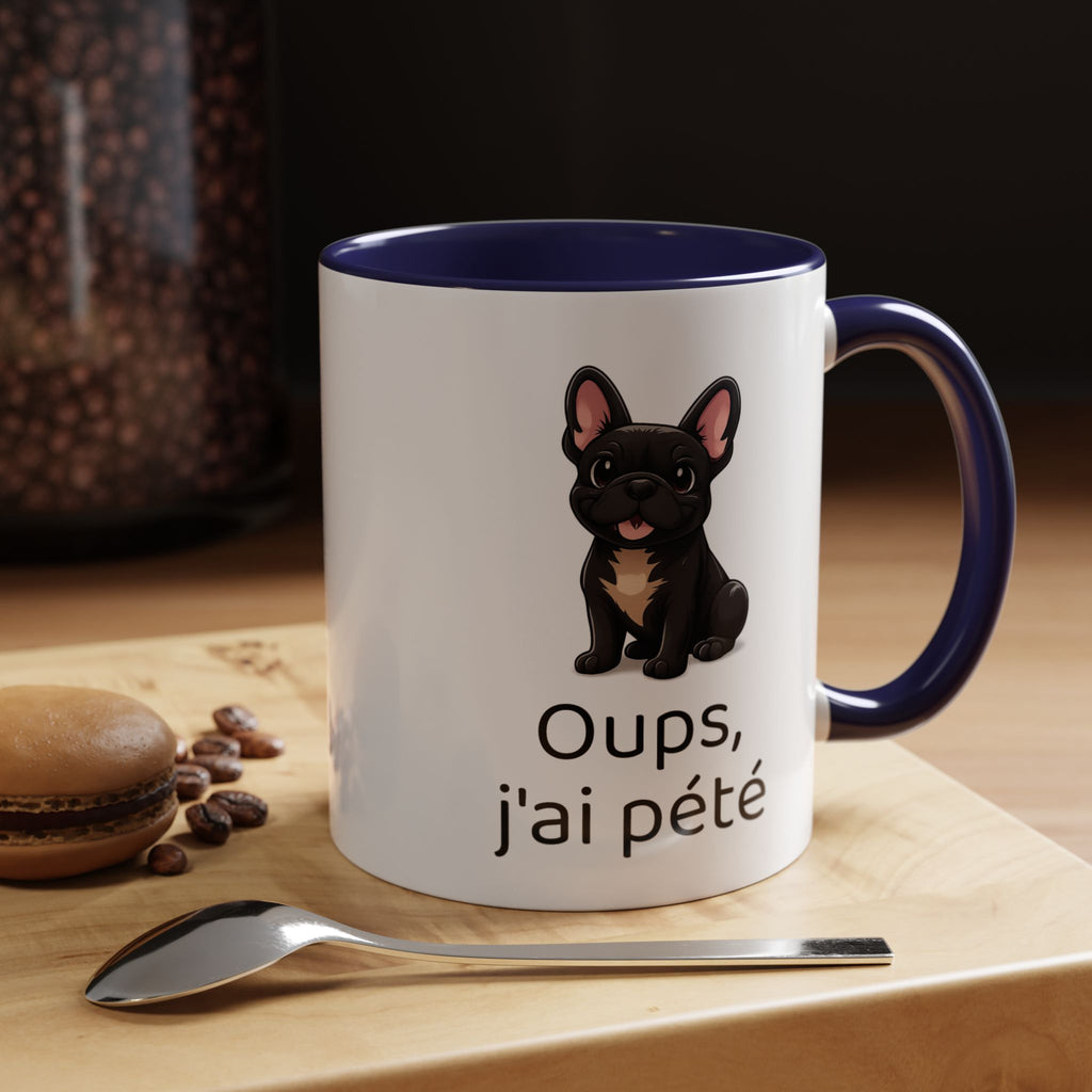 Mug Bouledogue Français — "Oups, j'ai pété"