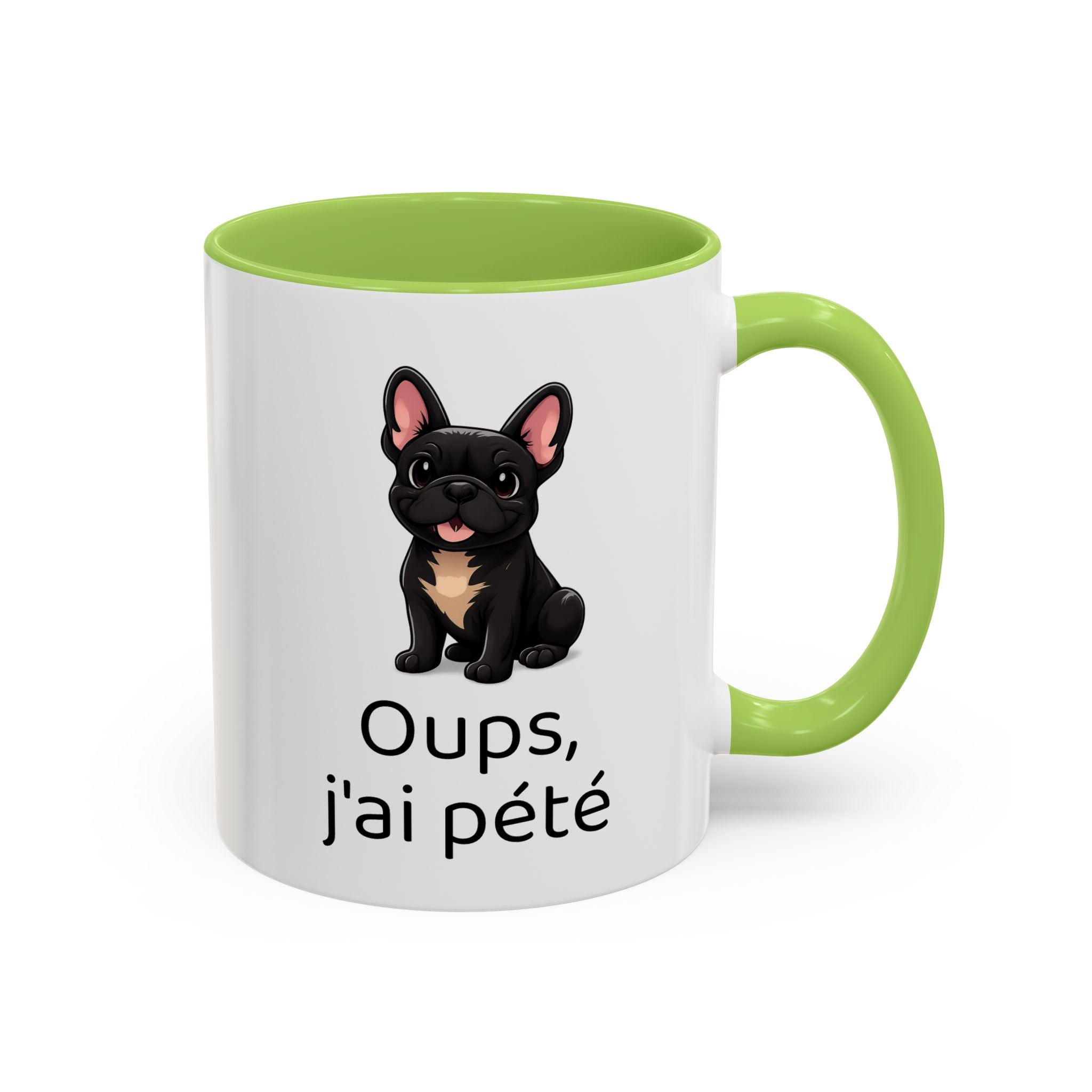 Mug Bouledogue Français — "Oups, j'ai pété"