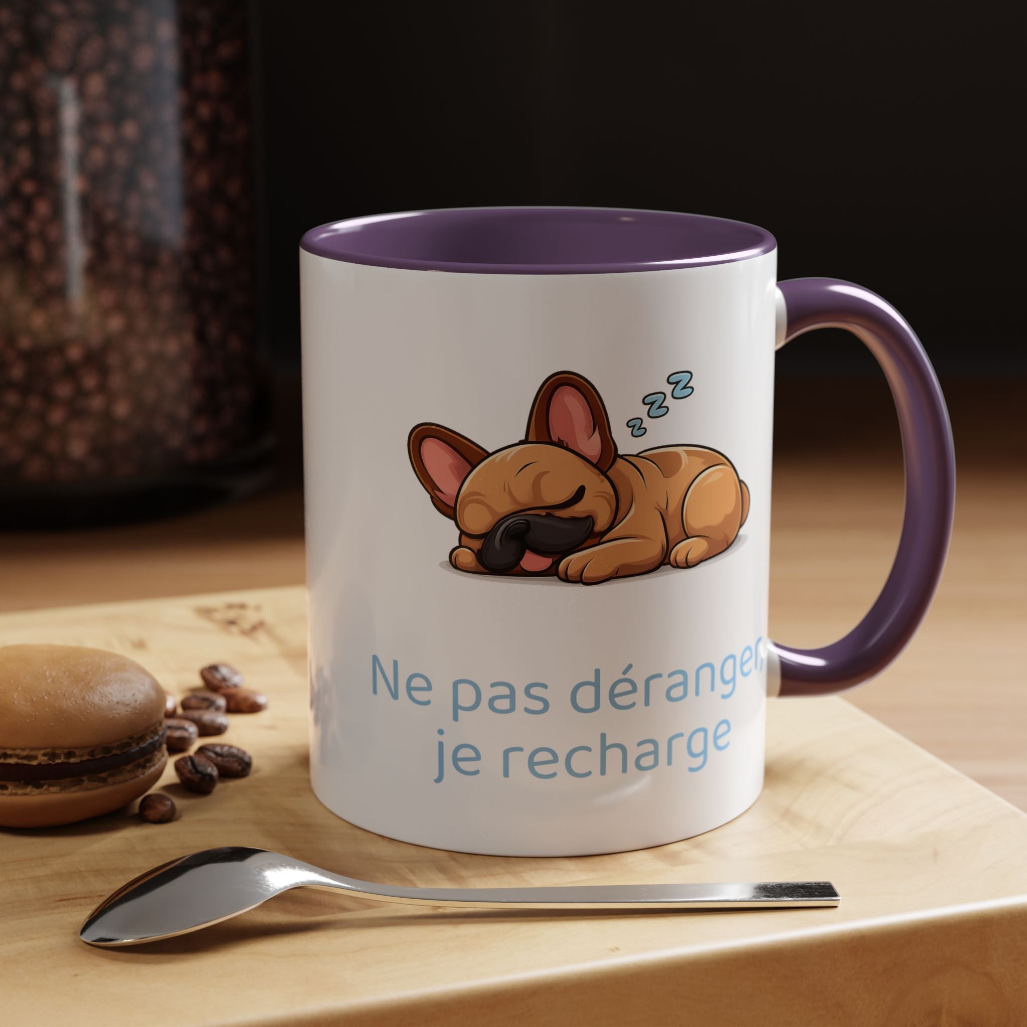 Ne pas déranger, je recharge mug - Bouledogue Français