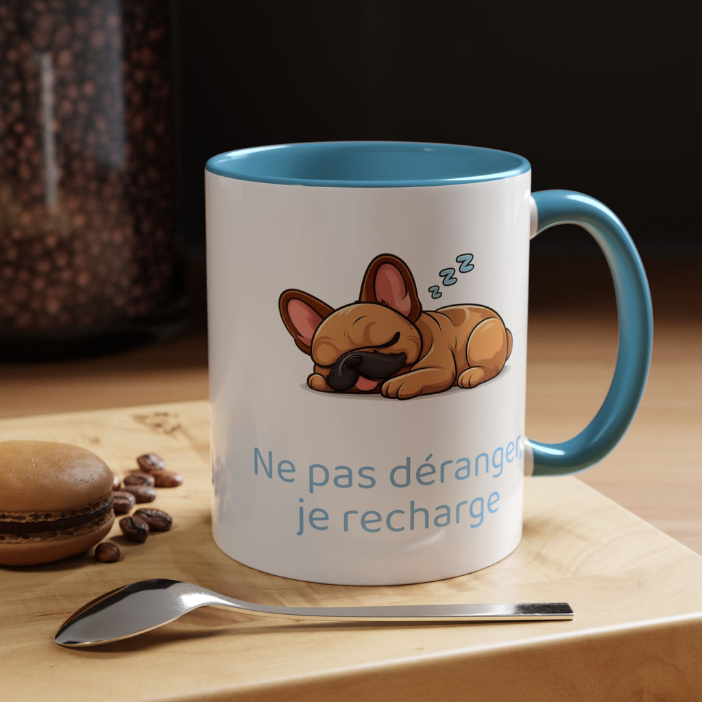 Ne pas déranger, je recharge mug - Bouledogue Français