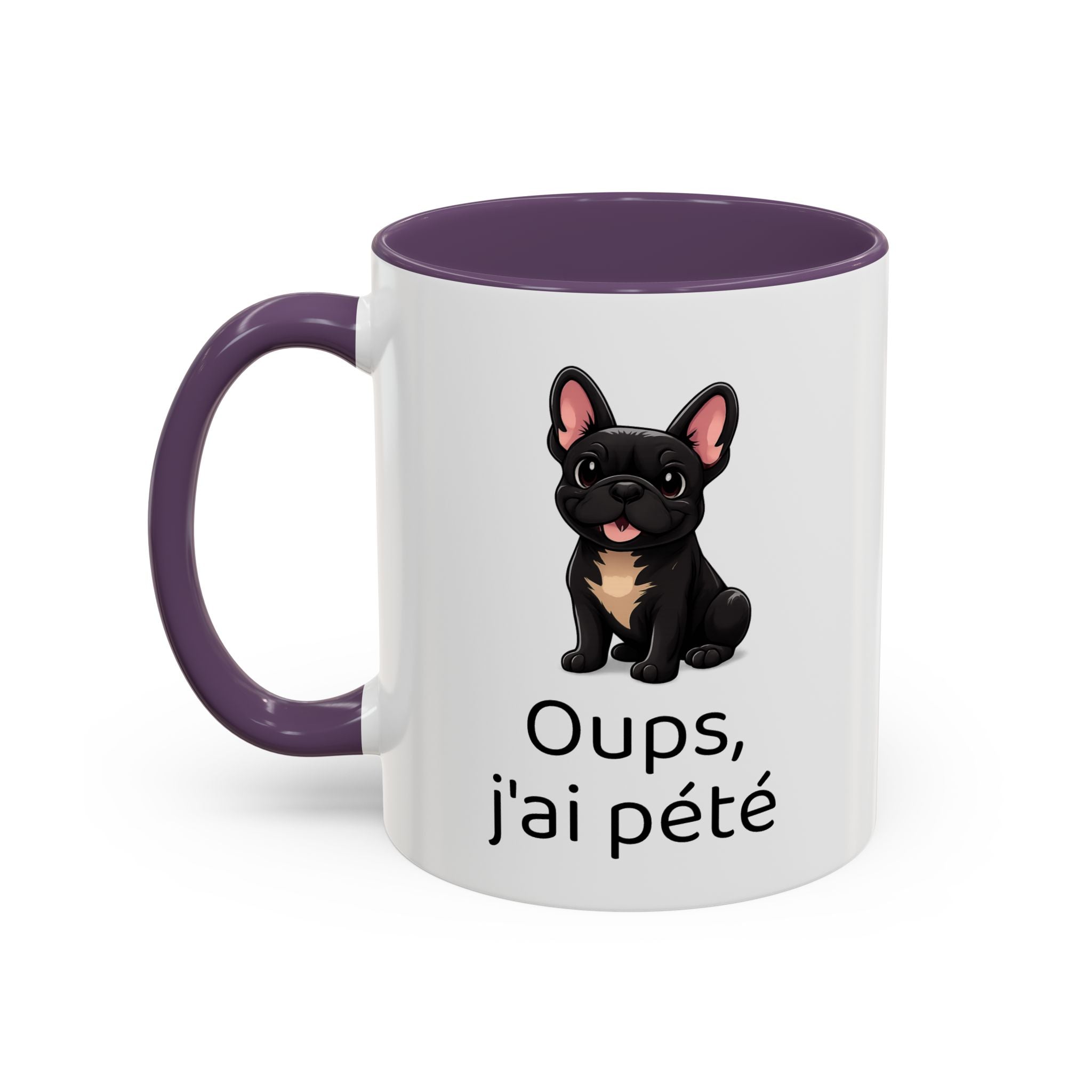Mug Bouledogue Français — "Oups, j'ai pété"