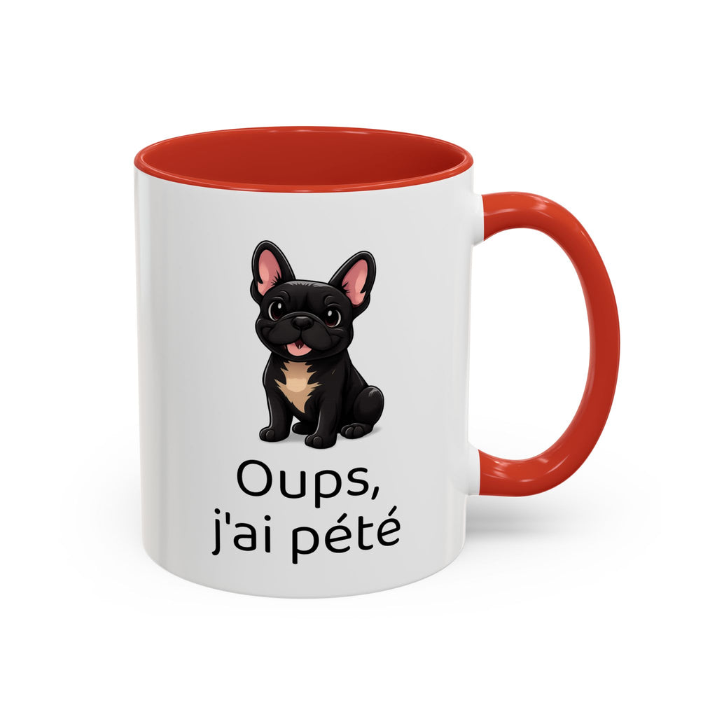 Mug Bouledogue Français — "Oups, j'ai pété"