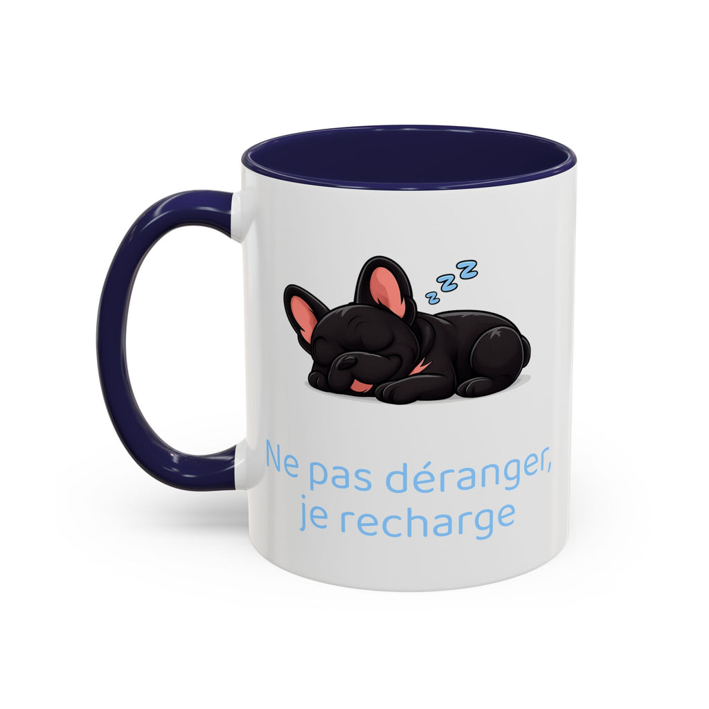 Ne pas déranger, je recharge — Mug bouledogue Français