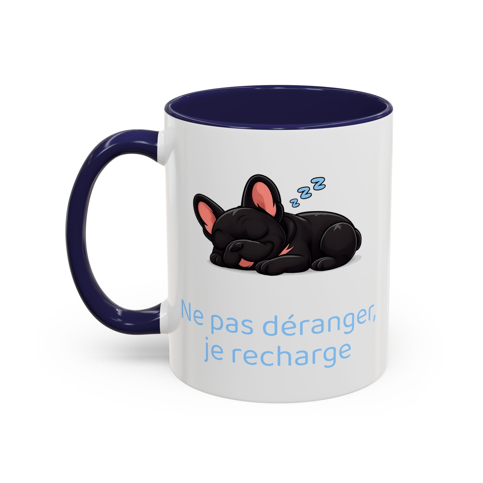 Ne pas déranger, je recharge — Mug bouledogue Français