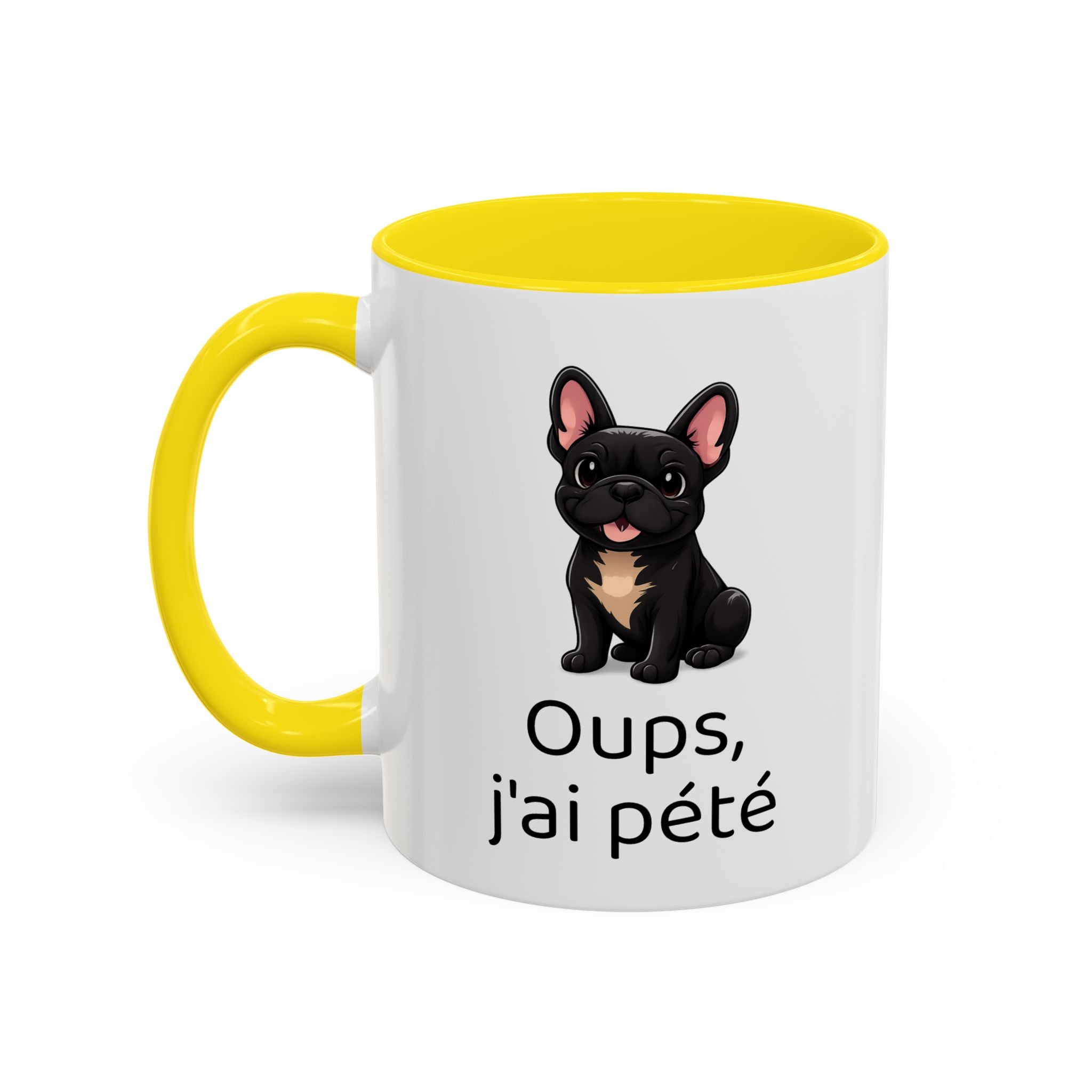 Mug Bouledogue Français — "Oups, j'ai pété"