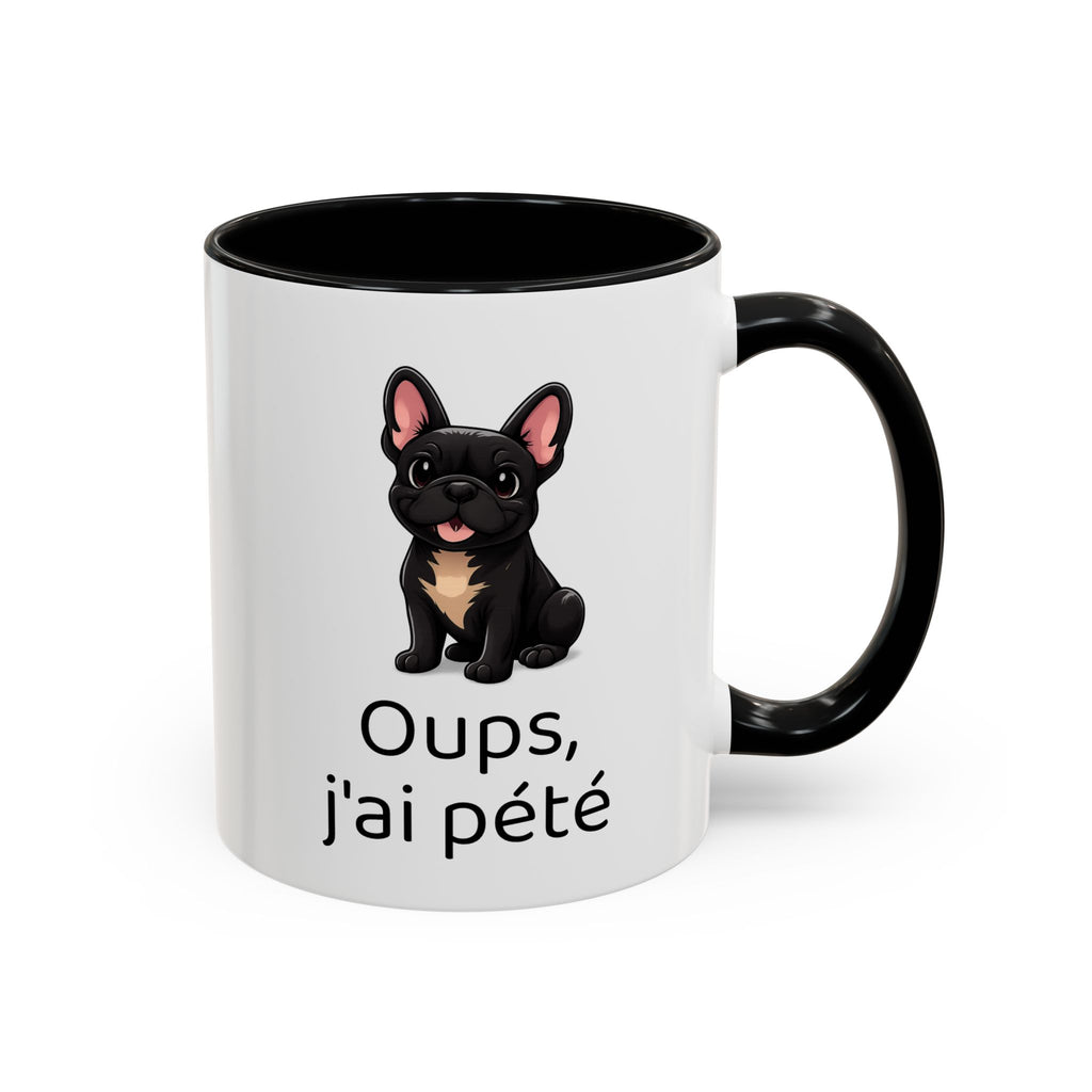 Mug Bouledogue Français — "Oups, j'ai pété"