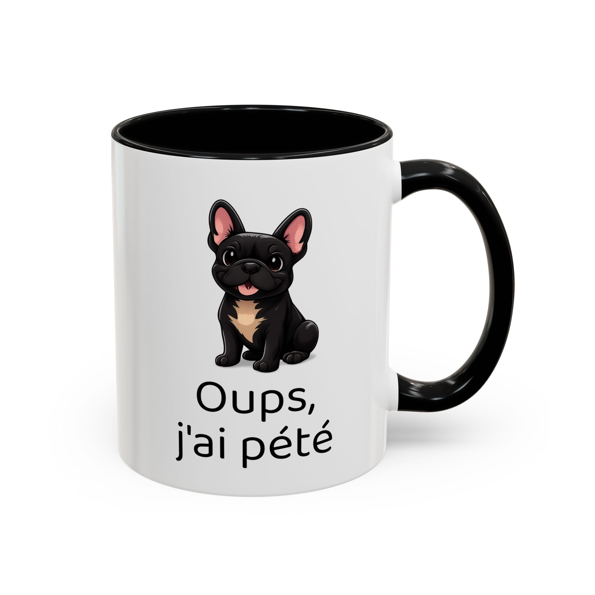 Mug Bouledogue Français — "Oups, j'ai pété"